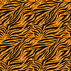 Fashion tiger seamless pattern