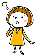 女の子：疑問
