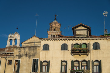 Historic buildings and architecture of famous Venice  in Northern Italy