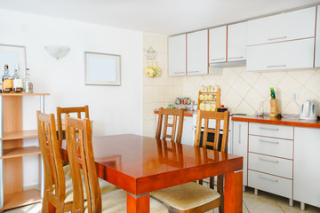 Interior of a  kitchen in a guest house