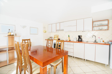 Interior of a  kitchen in a guest house