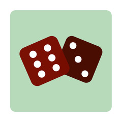 dice flat icon