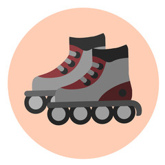 rollers flat icon