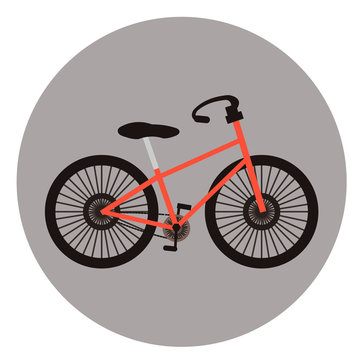sport bike flat icon