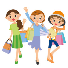 ショッピングする女性