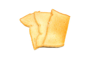 Biscuits with butter and sugar.