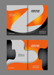 Template for advertising brochure
