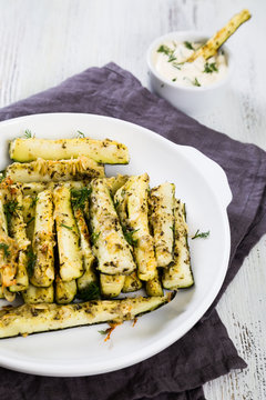 Baked zucchini with parmesan