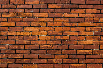 Old brick wall use for background.
