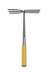 Gardening hoe on white