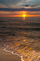Fototapeta premium Majestic sunset over sea