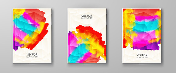 Vector Watercolor set