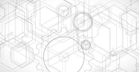 Abstract future technology vector backround