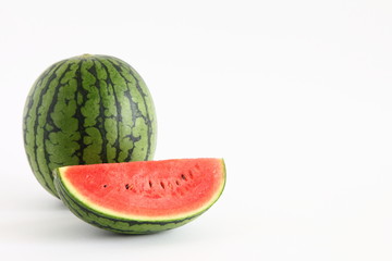 Whole & Sliced fresh watermelon