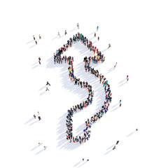 arrow direction shape icon 3D rendering