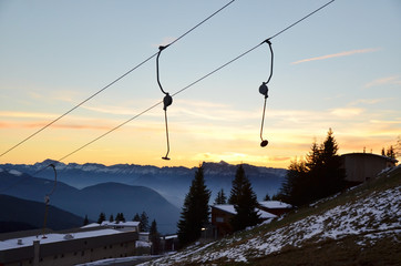 Tire-fesse à Chamrousse (Isère)