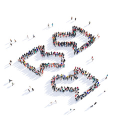 arrow direction shape icon 3D rendering