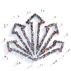 arrow direction shape icon 3D rendering