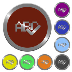 Fototapeta premium Color spell check buttons