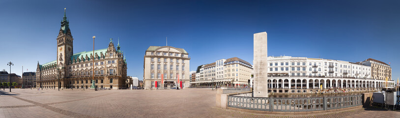 Hamburg Town Hall Panorama