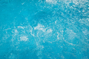 Detail of water surface in swimming pool