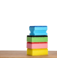 Sponges with isolated background