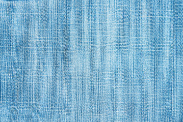 Close up of blue denim jeans background.