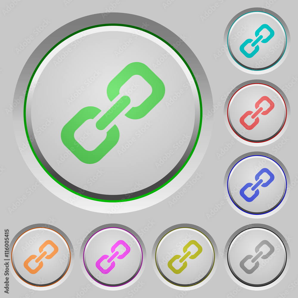 Poster link push buttons