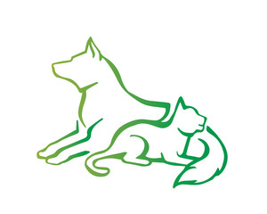 Modern Pet Logo - Dog And Cat Trainer Symbol