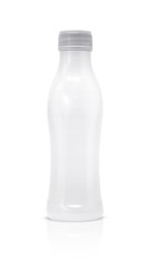 blank packaging beverage plastic bottle isolated on white backgr