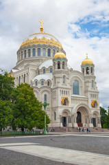 Fototapeta na wymiar Kronstadt. St. Nicholas (Sea) Cathedral.