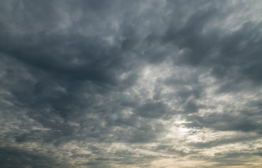 The vast blue sky and clouds sky,sun