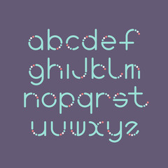 Line and circle latin font
