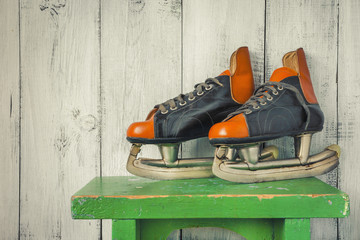Old hockey skates