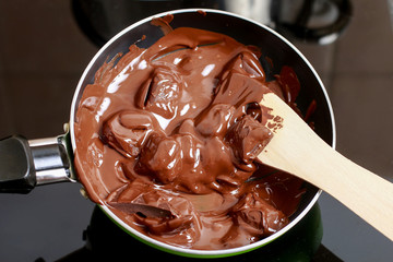 Melting a chocolate
