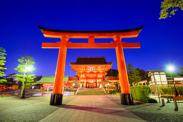 Fototapeta premium Fushimi Inari Shrine in Kyoto, Japan