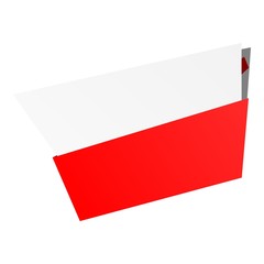 poland origami flag