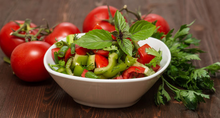 a fresh vegetable salad