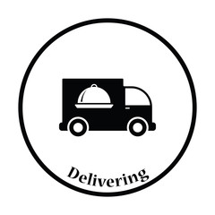 Delivering car icon