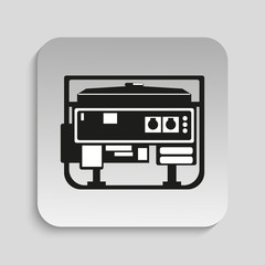 Gasoline Generator. Vector icon.