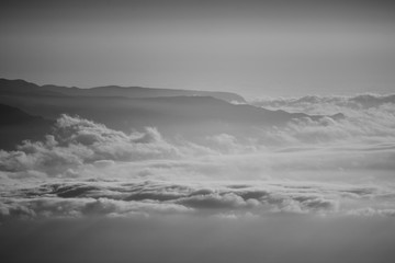 Fototapeta premium cloudscape in black and white