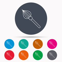 Brush icon. Paintbrush tool sign.