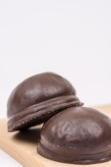 Chocolate round cookies