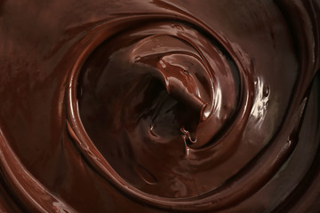 Melted chocolate background