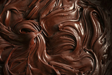 Melted chocolate background