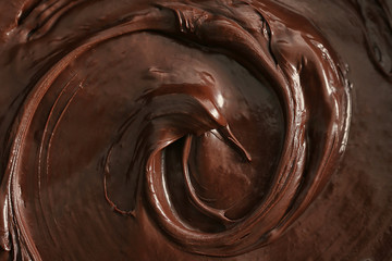 Melted chocolate background