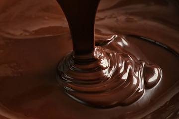 Melted chocolate background