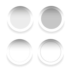 Blank labels or sticker round