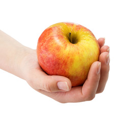 Apple in a hand