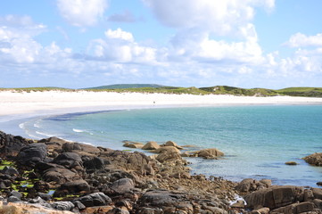 plage de sable fin et cotes irlande